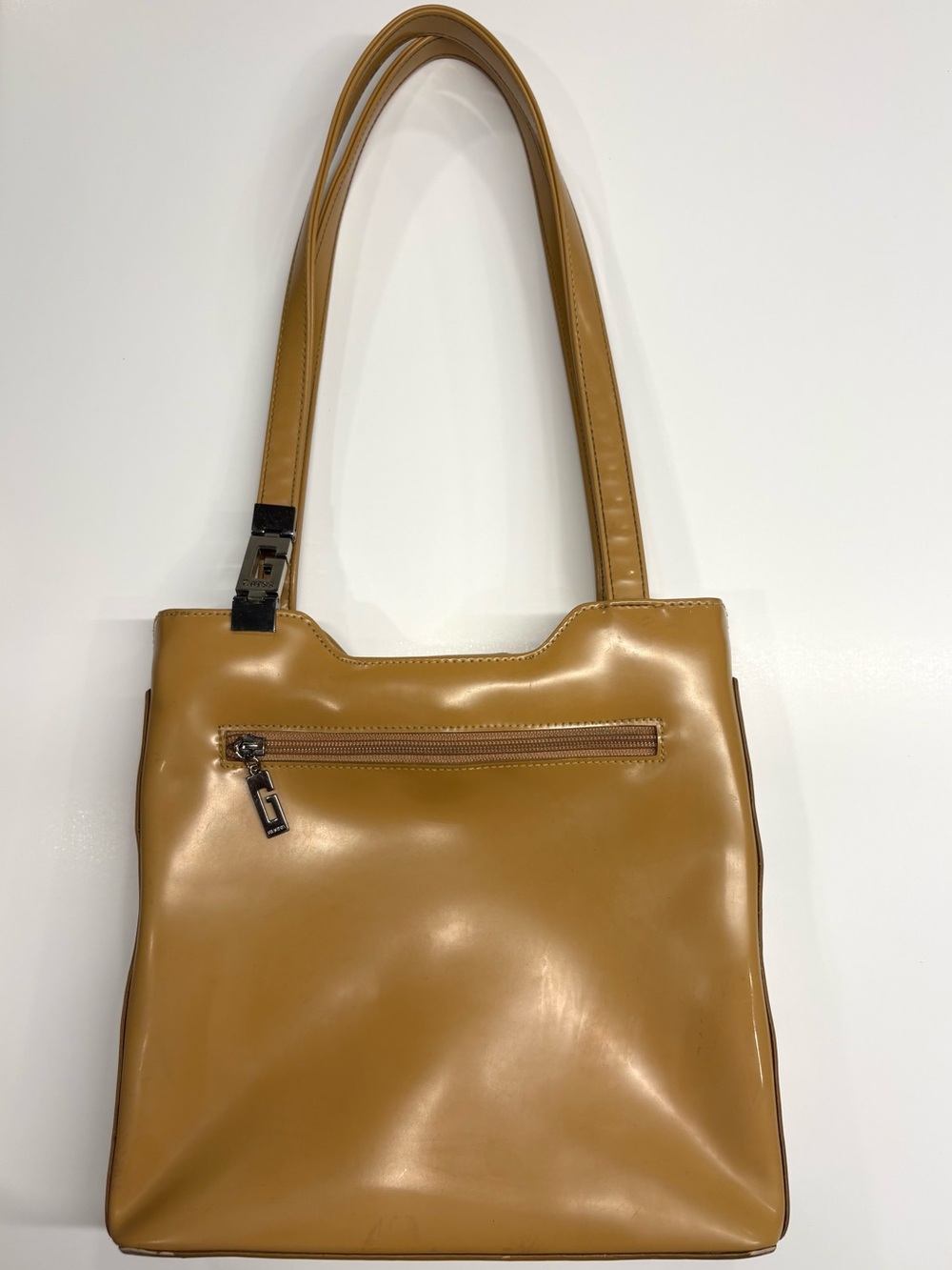Guess Vintage Tan Yellow Purse Shoulder Bag